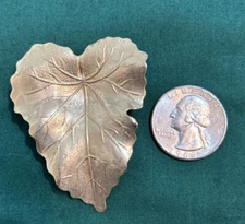 Vintage Leaf Scarf Ring Golden Leaf Motif Scarf Slide Jewelry