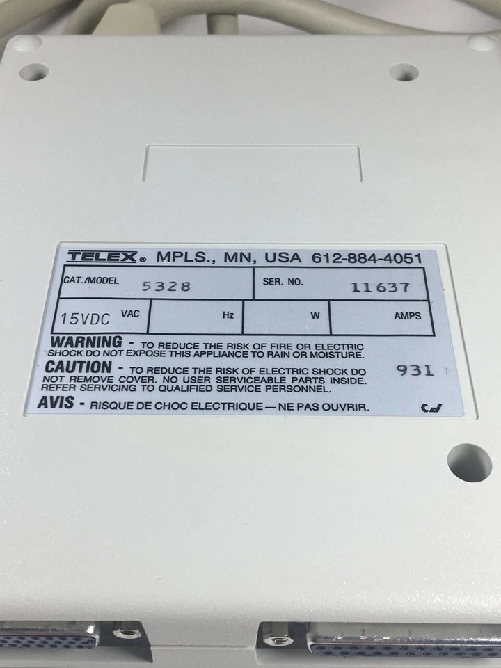 Universal Connector Computer- Rs232 TELEX 5080 15VDC USA - Image 3 of 4