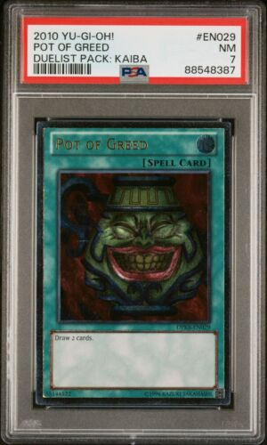 Yugioh 2010 Pot of Greed PSA 7 Nm Ultimate Rare UTR DPKB EN029 - Picture 1 of 2