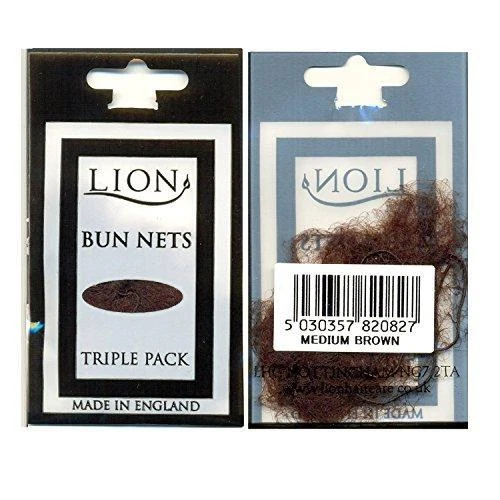 30 Lion Bun Hair Nets (10 packets of 3) Dance Ballet Equestrian Sleek Cover - Image 3 of 4