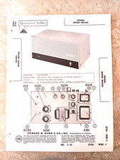 Original NOS Sams Photofact 494-6 DAVID BOGEN MO100 - 6550 amp