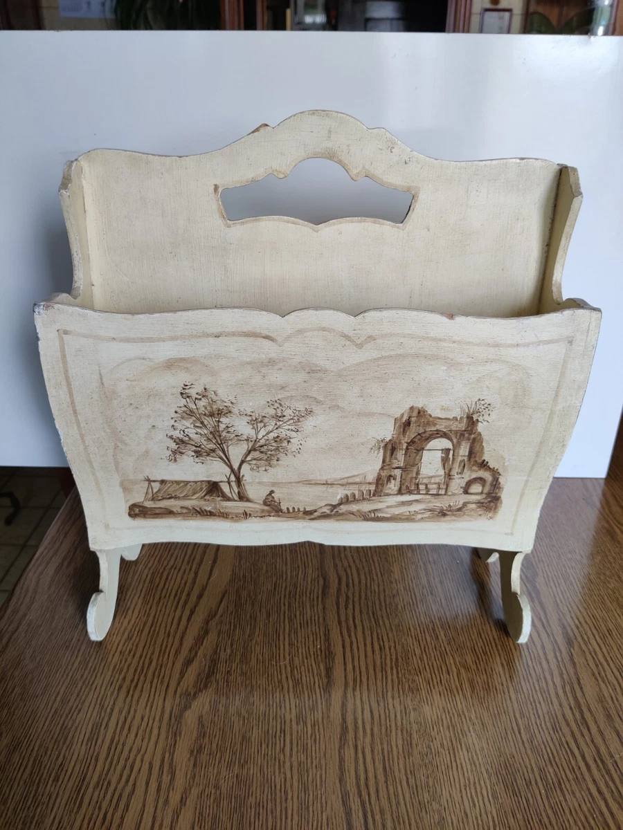 Portariviste In Legno Di Pino Naturale WooDeeDoo - 34x32x35 Cm - Non Trattato, Da Decorare A Piacere