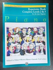 Alfred's Repertoire Book for Piano Complete Levels 2 3