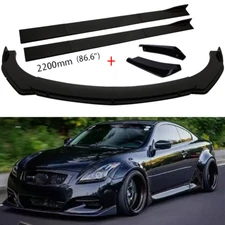 Front Bumper Lip Splitter Side Skirts Rear Canard Diffuser For Infiniti G37