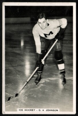 Tabakkarte, Seniorendienst, Sportveranstaltungen & Stars, 1935, Johnson, Eishockey, #89