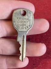 Vintage National Cabinet Lock 4090PO Key Made in USA Rare Item!