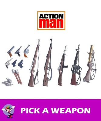 Vintage Action Man - ARMOURY - Loads to Weapons & Guns to Choose - Palitoy