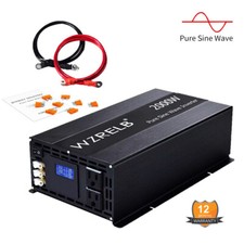 2000W 12/24VDC 120/220VAC Pure Sine Wave Inverter 4000W Peak Solar Power Truck