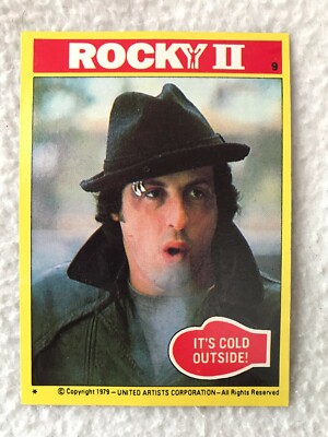 1979 Topps  Rocky II TRADING CARD #9 Its Cold Outside