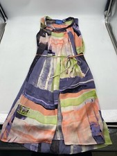 Simply Vera Vera Wang Women’s Dress Tank  XS Multicolored Lightweight Round Neck