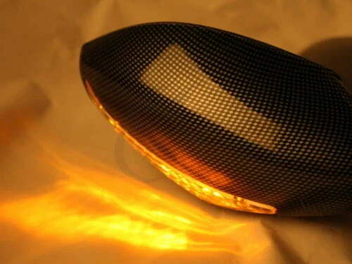 Espejos retrovisores LED intermitente aptos para Suzuki GSXR600 GSXR750 2001-05 09-2012 Foto 4 de 4