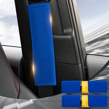 2er Gurt-polster Gurtschoner Sicherheitsgurt Autogurt-Polster Gurtschutz Blau,