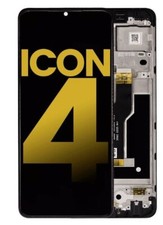 Screen Display LCD Assembly With Frame Replacement for Cricket Icon 4