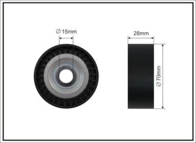 CAFFARO 180-87 Spannrolle, Keilrippenriemen für AUDI,SEAT,SKODA,VW