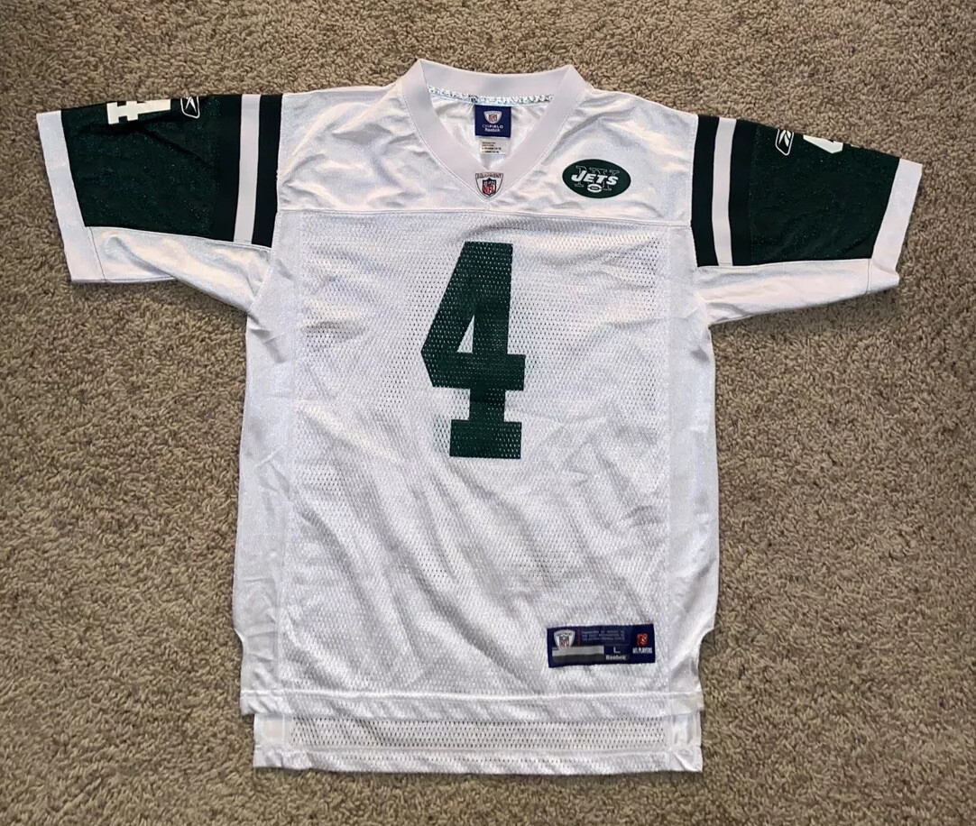 Reebok NFL New York Jets ユニフォーム FAVRE 4 BRETT FAVRE #4 NFL Reebok Jersey Youth Large 14 - 16 Football NEW