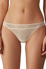 NEW Intimissimi Romantic Heritage Lace Brazilian Briefs Beige Size L