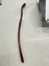 Oversized Wooden Back Scratcher: 18'' Extended Curved Handle for Better Reach