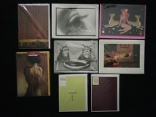 Lot of EIGHT 8 Assorted Deluxe Blank Greeting Cards In Wrappers Brand New