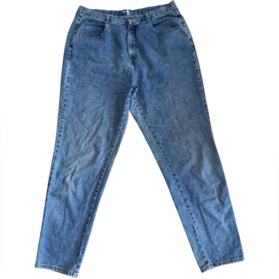 Venezia Jeans Vintage Women's 100% Cotton HighRise Baggy Jeans Plus Size 20 Tall