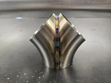 2-1 Merge Collector 2.5" .065 304 stainless tig welded custom turbo exhaust