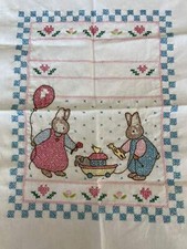 Vintage Hand Stitched Rabbit Decoration