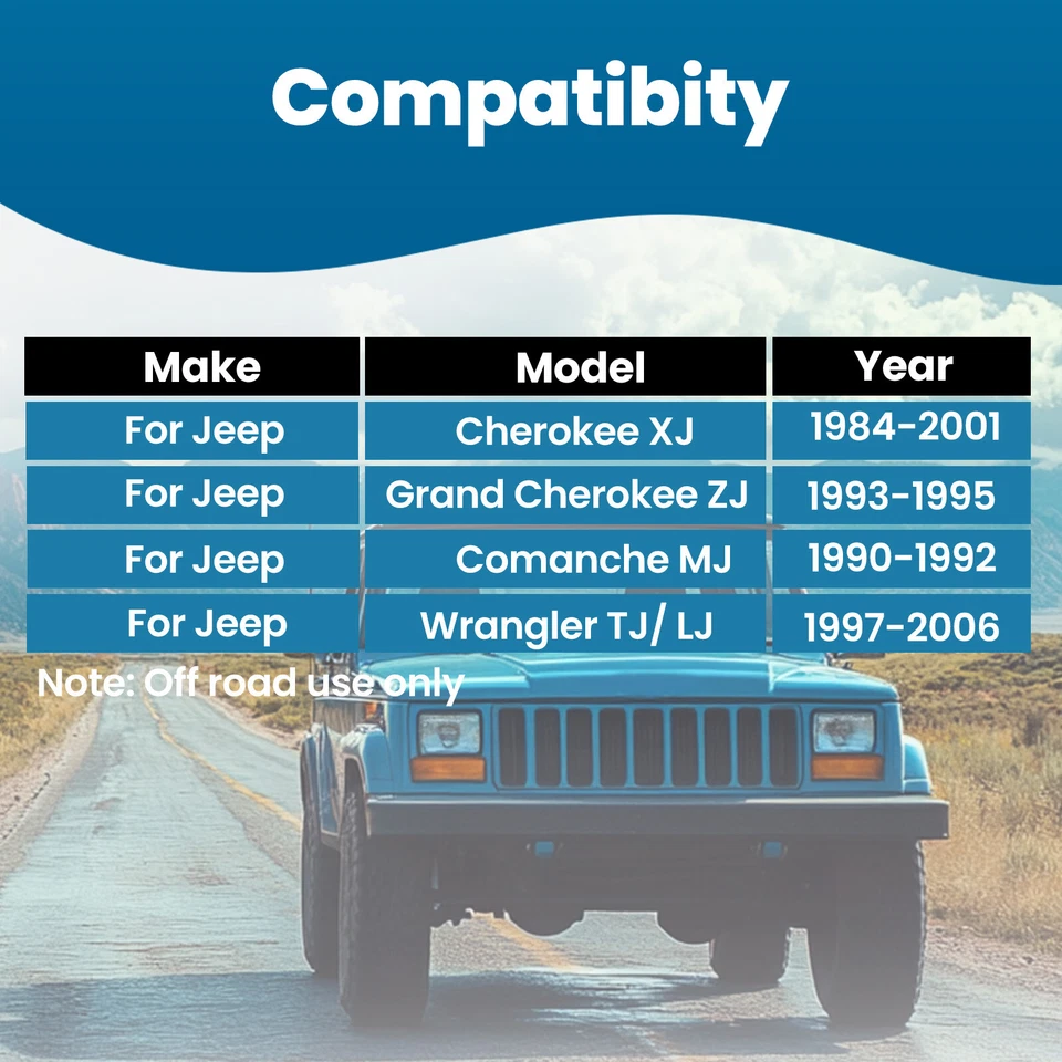 Steering Crossover Kit for 1984-2001 Jeep Cherokee XJ 1997-2006 Wrangler TJ LJ - Imagem 2 de 4