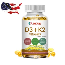 Vitamin K2 (MK7) with D3 10,000 IU Supplement, BioPerine Capsules, Immune Health