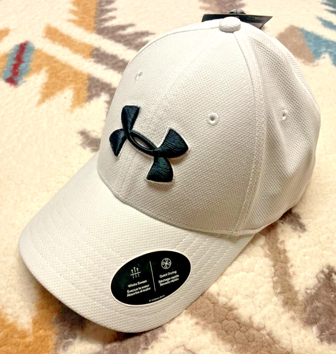 Under Armour Men's White UA Blitzing 3.0 Headwear Baseball Cap 1305036