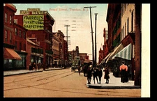 [H2] Postcard 1909, Broad Street Trenton New Jersey