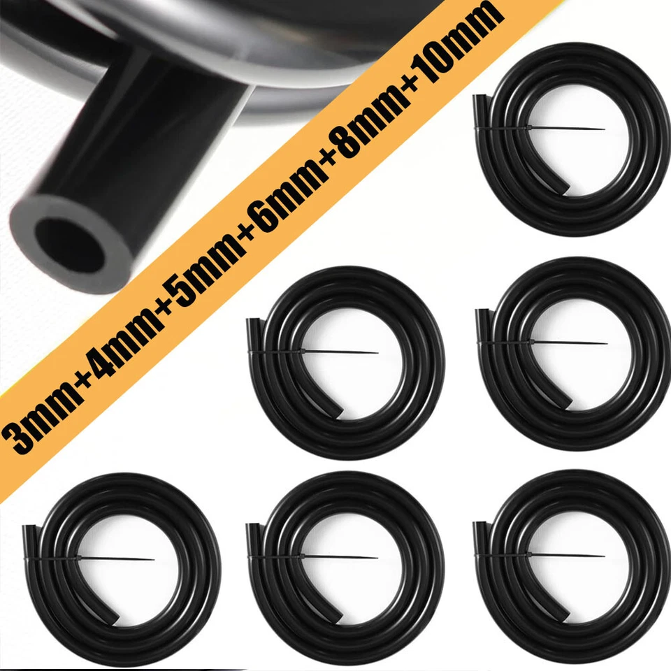 Kit de tubería de manguera de vacío para automóvil de 6 piezas de 5 pies + 113 conectores de repuesto automotriz Foto 3 de 4