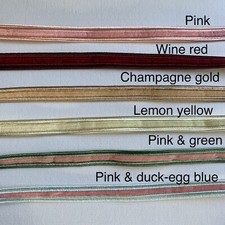 1m of quality soutache edged velvet lampshade vintage braid gimp trim 10mm