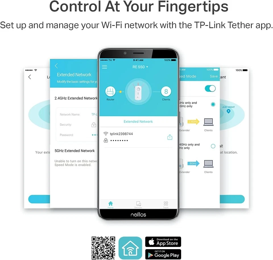TP-Link RE550 AC1900 Wireless Dual Band Wi-Fi Range Extender Booster - Image 4 of 4