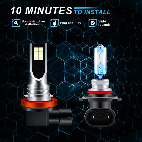 H11 LED Headlight Super Bright Bulbs LOW BEAM Headlamp White 6000K 2-Pack - Foto 8 di 16