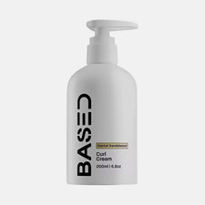 BASED Curl Cream for Hair, Curl Enhancing Cream, Sandalwood Scent, 200ml
