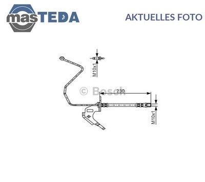 1 987 481 162 BREMSSCHLAUCH BREMSLEITUNG HINTEN RECHT BOSCH FÜR CHEVROLET ASTRA