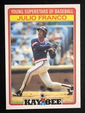 1986 KAYBEE Young Superstars Julio Franco #14