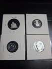 Lot 4x 1 Gram .999 Fine Silver Rounds Lincoln Penny Smiley Shield Fractional