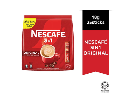 NESCAFE 3 in 1 Blend & Brew Original Instant Coffee 4 packs (Total