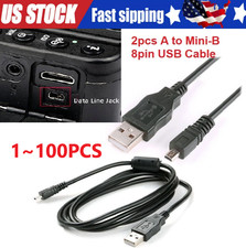 PwrON USB Charger PC Charging Data Sync Cable for Sony Cybershot DSC-W830 Camera