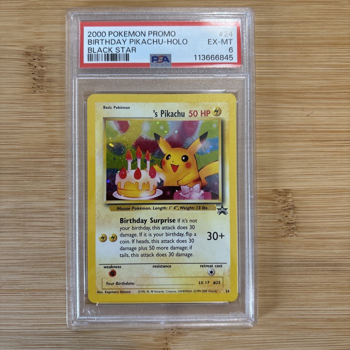 pikachu holo pokemon card ______'s Pikachu 24/53 Wotc Promo Holo for sale online