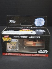 Funko Bitty Pop! Figura Vinilo Star Wars Luke Skywalker y Speeder