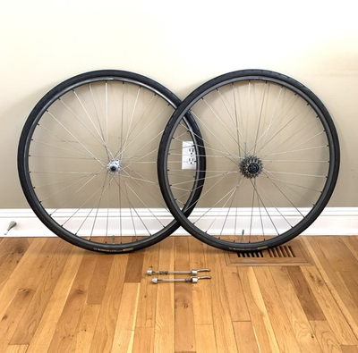 #ad Wolber Wheels 700c Shimano 600 Hubs and 6s Freewheel with Tires Wheelset Used $119.00
