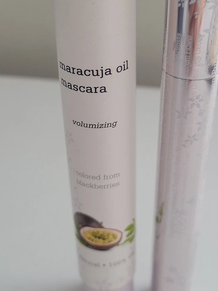 Rímel 100% PURO Aceite de Maracuyá MORA Voluminizador Vegano Natural 0.35oz SELLADO Foto 4 de 4