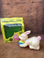 VTG Playful Pet with rolling ball Tan Bunny Toy Easter Unlimited original box