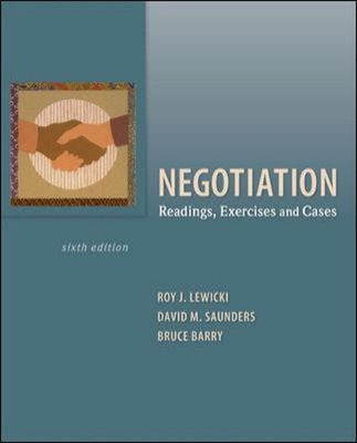 Negotiation : Readings, Exercises and Cases Paperback