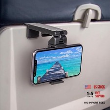Universal in Flight Airplane Phone Holder Mount. Hands Free Viewing with Black