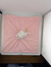 Unicorn Lovey Security Blanket Pink Baby Plush Comfort Blankie Soft 14