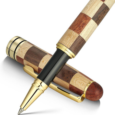 Luxury Wood Ballpoint Pen Set with Gift Box & Refills, Executive Office Writing