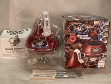 Red Hershey's Kisses 100 Anniversary  Dessert Chocolate Fondue Set  New Open Box