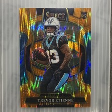 2025 Panini Select - Concourse Trevor Etienne #45 Orange Shock Prizm /499 (RC)